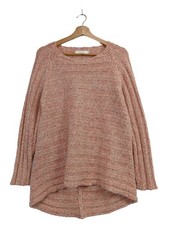 RABENS SALONER Oversized Pullover Damen Pullover Gr. DE 36 wollweiß-pink