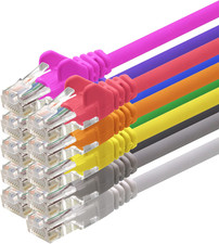 Netzwerkkabel Patch Kabel LAN Internet 1000 MBit/s High-Speed RJ45 1 2 3 10 20 m