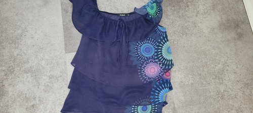 Desigual kurzarm bluse - kurzarm, gr