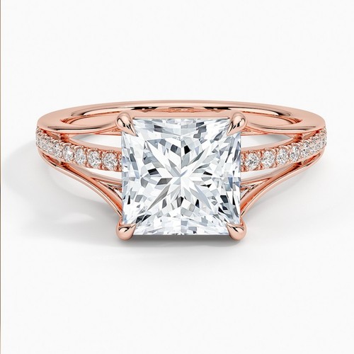 Karat rotgold diamant - 18,