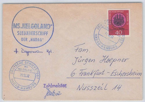 Bund schiffspost beleg - schiffspost,