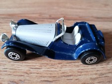 Matchbox Jaguar SS 100 1:50 Silber/blau