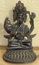 Massiver Bronze Ganesh Indien