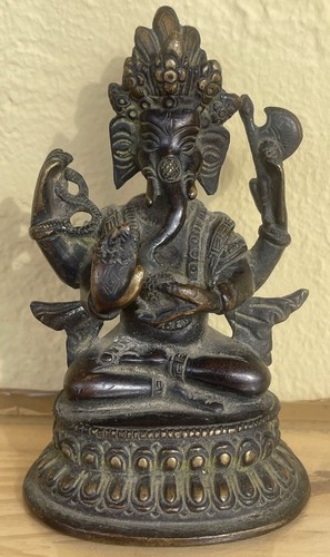 Massiver bronze ganesh indien - ganesh,