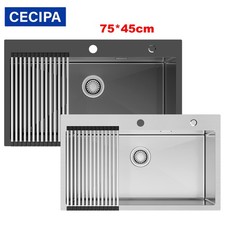 75x45cm edelstahl - 75x45cm,