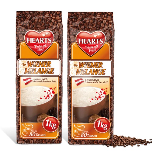 Hearts cappuccino wiener - hearts,