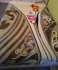 Warme Vintage-Wolldecke mit