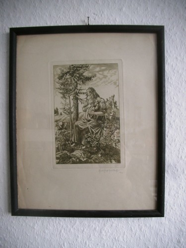 Altes bild maria - bild, mit