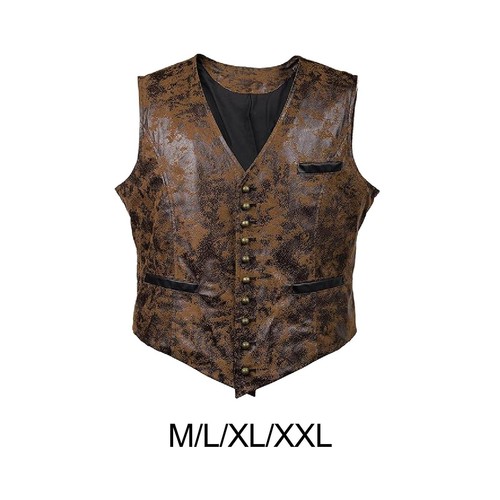 Steampunk weste braun für - weste,