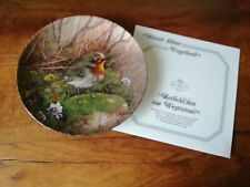 Tirschenreuth Zier Teller Zierteller Sammelteller m. Zertifikat Rotkehlchen 19cm