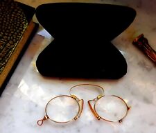 Feiner Gold Kneifer1900 Optiker Sammlung vintage historische Brille Nasenkneifer