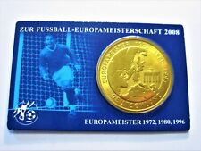 Medaille  Fußball EM 2008  Coincard