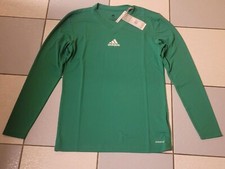 Adidas Team Base Langarmshirt Longsleeve Gr. M Funktion grün