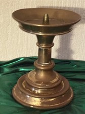 ALTER LEUCHTER KERZENSTÄNDER MESSING ANTIK H ca. 18cm