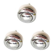  3 Stück Wohnung Kunststoff Single Flush Toilette Wassertank Druckknöpfe Stangen