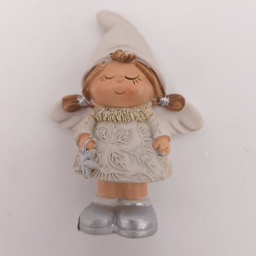 Schutzengel figur creme silber - figur, creme/silber