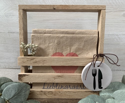Deko serviettenhalter holz - deko,