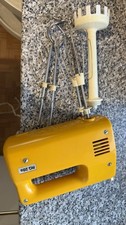 RG 28s AKA DDR Original Kult Mixer - Gelb mit  2x Knethaken, 2x Quirl, 1 Mixstab