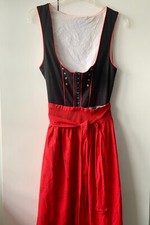 Salzburger Trachtendirndl  mit Balkonett Ausschnitt + Häckchen  / Größe 36/38
