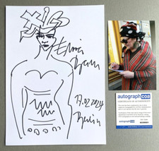 ELVIRA BACH In-person signed Briefkarte 20x30 Autogramm COA ACOA Zeichnung