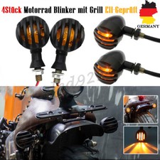 4x Universal MOTORRAD E11-GEPRÜFT MINI BLINKER Für Harley Bobber Chopper Honda