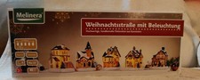 MELINERA Weihnachtsdorf mit LED  Bleuchtung, 6 h Timer