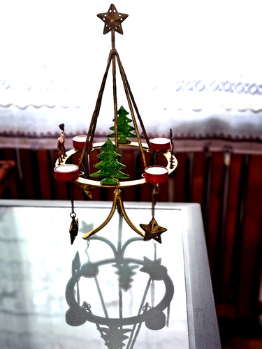 Adventskranz mit vier