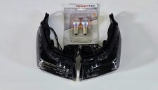 Schwarze Front Blinker Suzuki GSR 600 mit Chromlampen smoked black signals