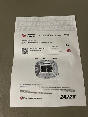 Sammlerticket eintracht - sammlerticket,