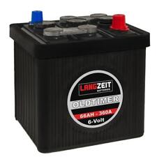LANGZEIT Oldtimer Batterie 6V 66Ah 6 Volt Autobatterie 06611 trocken vorgeladen