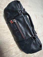 Chloe Mr Paddington Leder Boston Bag Schwarz Selten Mit Riemen Silber...