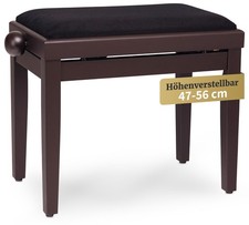 Klavierbank Klavierstuhl Pianobank Höhenverstellbar Hocker Rosenholz matt