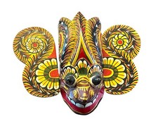 Dämon Maske bunt bemalt Sri