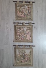 3er Set Vintage Gobelin