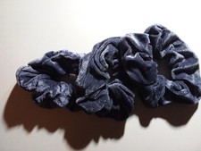 3 mal XXL Samt Haargummi Zopfgummi Haarband Zopfband Scrunchie +farbig sort. +F+