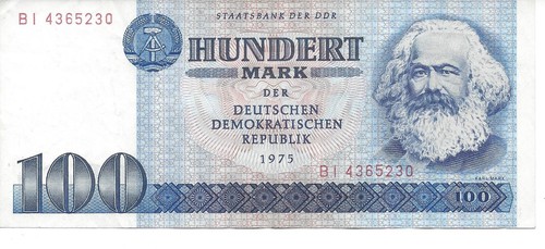 Geldschein banknote ddr 100 - geldschein,