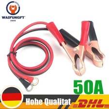 KFZ Wechselrichter Kabel Krokodilklemme auf O-Ring-Anschluss 12V 24V 50A NEW