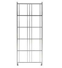 Regalleiter 98 cm BIII 38 cm tief Metall verchromt Regalsystem NEU