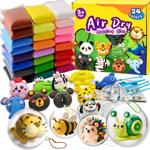 Air dry clay set farben - air,