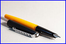 Carrera 1975 MONTBLANC Patronenfüller in Orange & Schwarz MEDIUM Stahl Feder