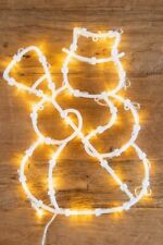 WOW! LED Fenster-Silhouette SCHNEEMANN  34 LED  Timer Batterie Fensterbild@@@