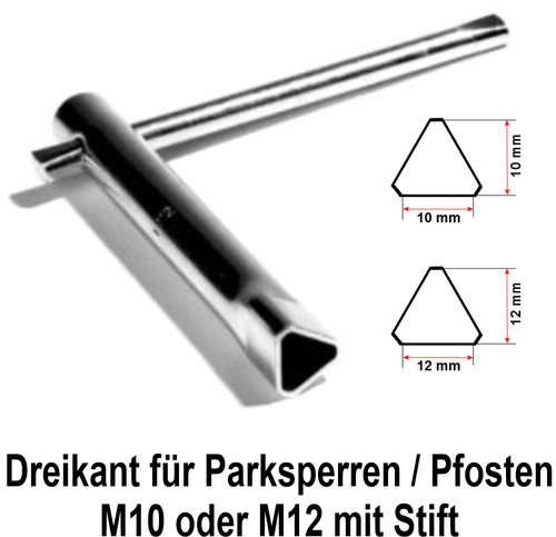 Dreikantschlüssel zum öffnen