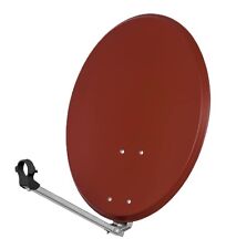 Sat 80cm Satelliten SAT Spiegel Schüssel Antenne HD 4K UHD ziegelrot rot NEU