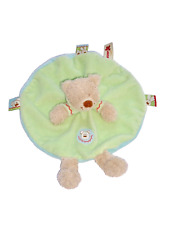 WIE NEU* Nicotoy BÄR TEDDY BÄRCHEN TEDDYBÄR grün Schmusetuch Schnuffeltuch