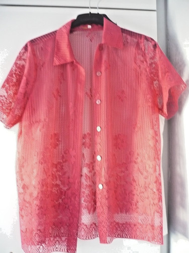 Rote damenbluse spitzenbluse - rote,