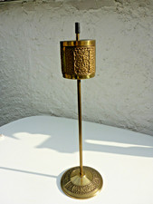 Erhard & Söhne Standaschenbecher Schleuderascher Messing Putten Aschenbecher