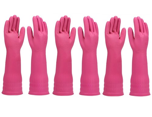 Paar gummihandschuhe lang - paar,