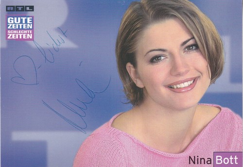 Autogramm nina bott - bott, (gzsz)