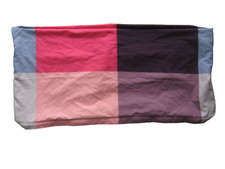 Kopfkissenbezug bunt kariert ca 78 x 39cm Polyester Nackenstützkissen