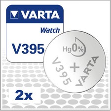 2x Varta V395 Uhrenbatterien